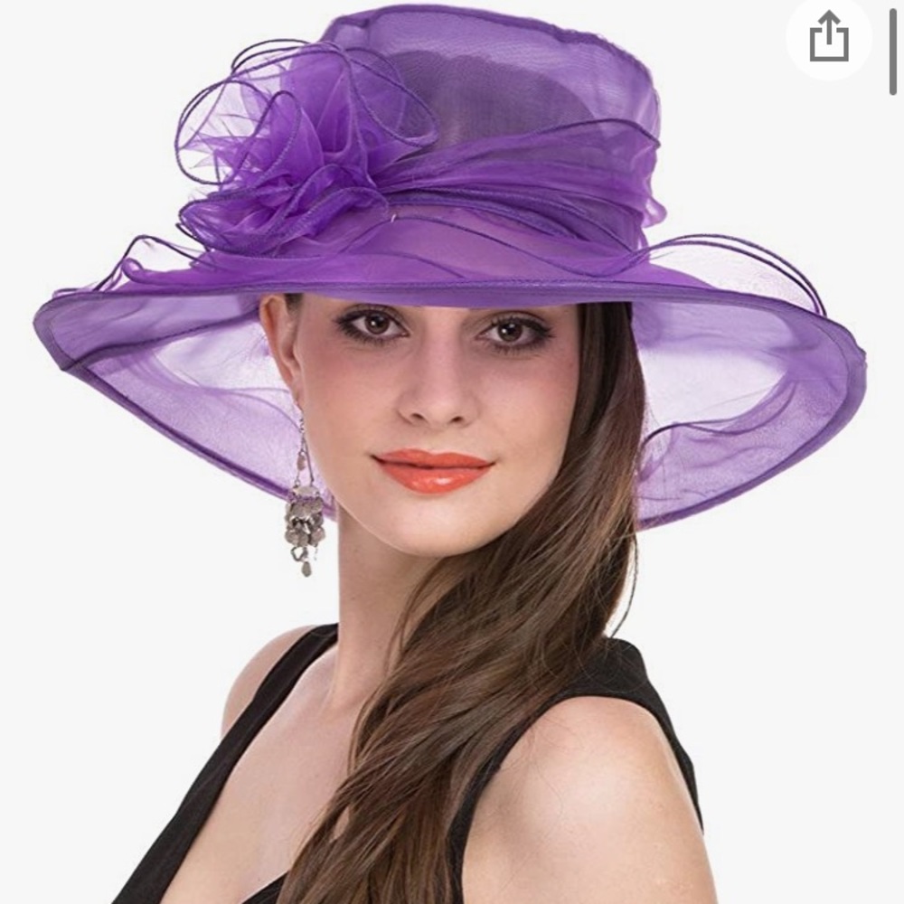 SOLD - Saferin Organza Hat